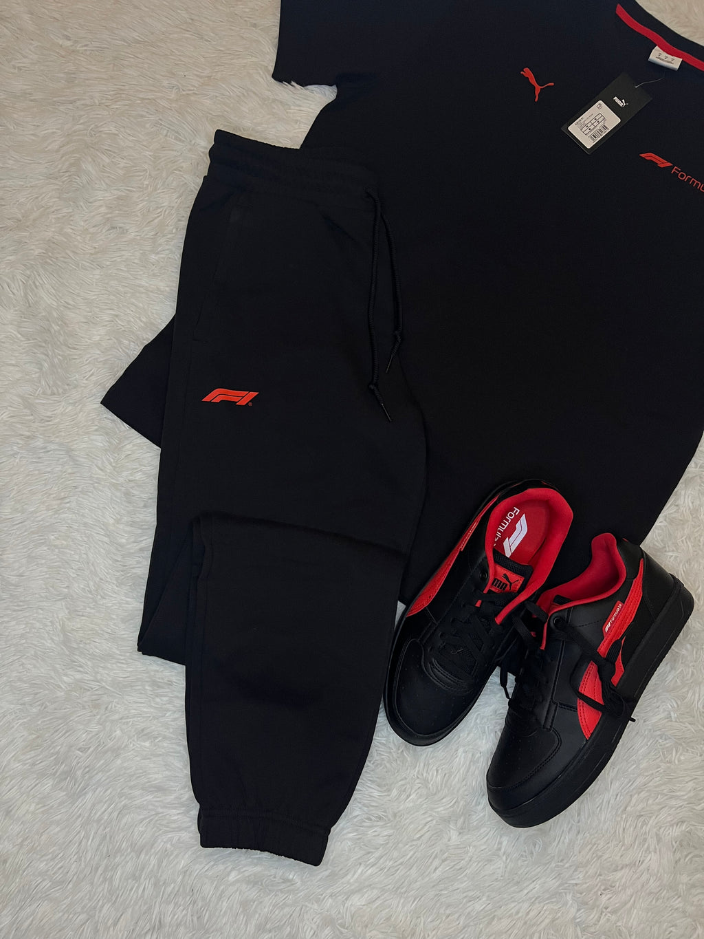 Conjunto polera+buzo+zapatillas fórmula 1