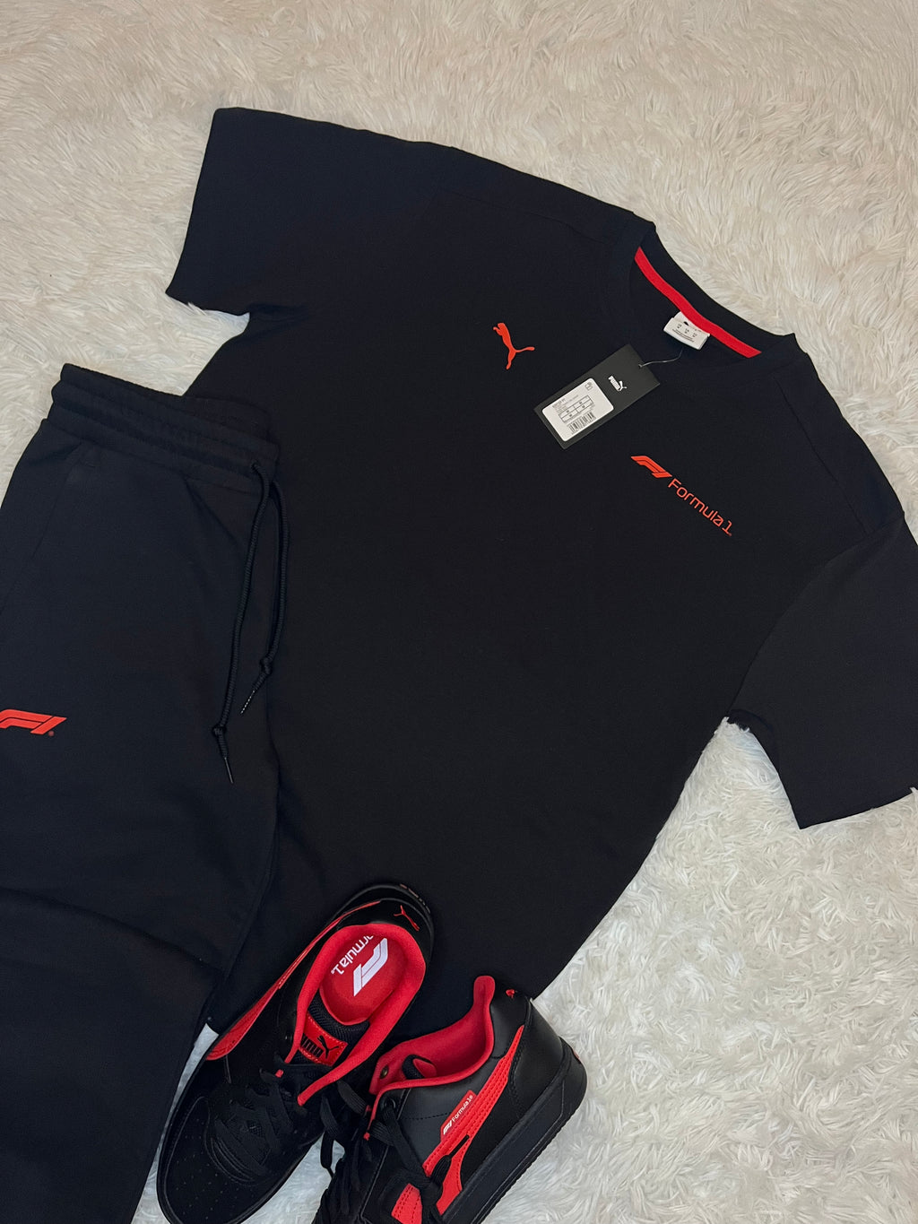 Conjunto polera+buzo+zapatillas fórmula 1