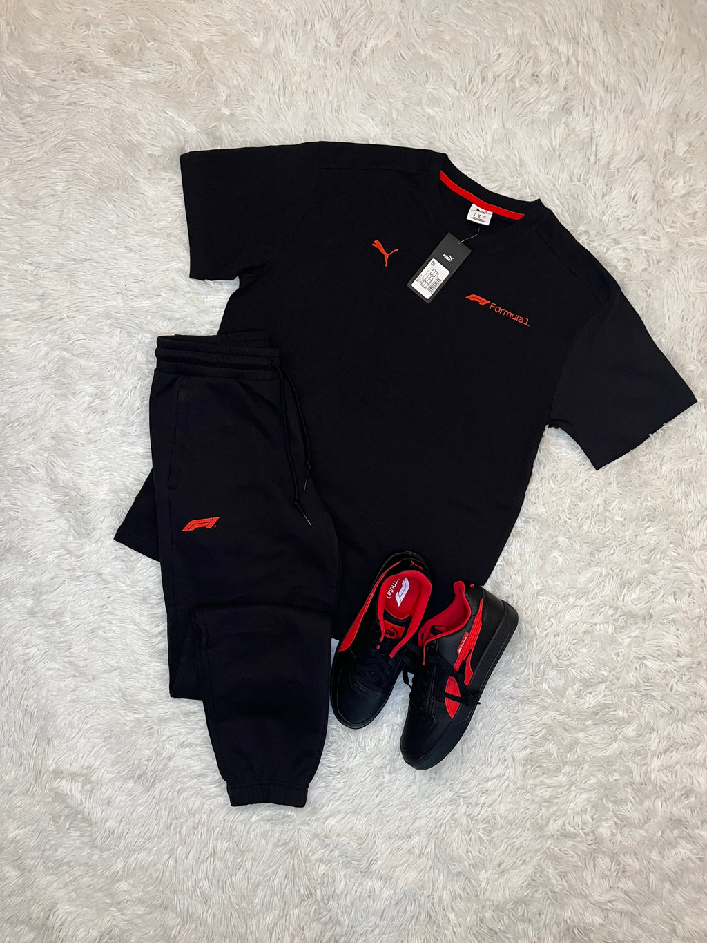 Conjunto polera+buzo+zapatillas fórmula 1