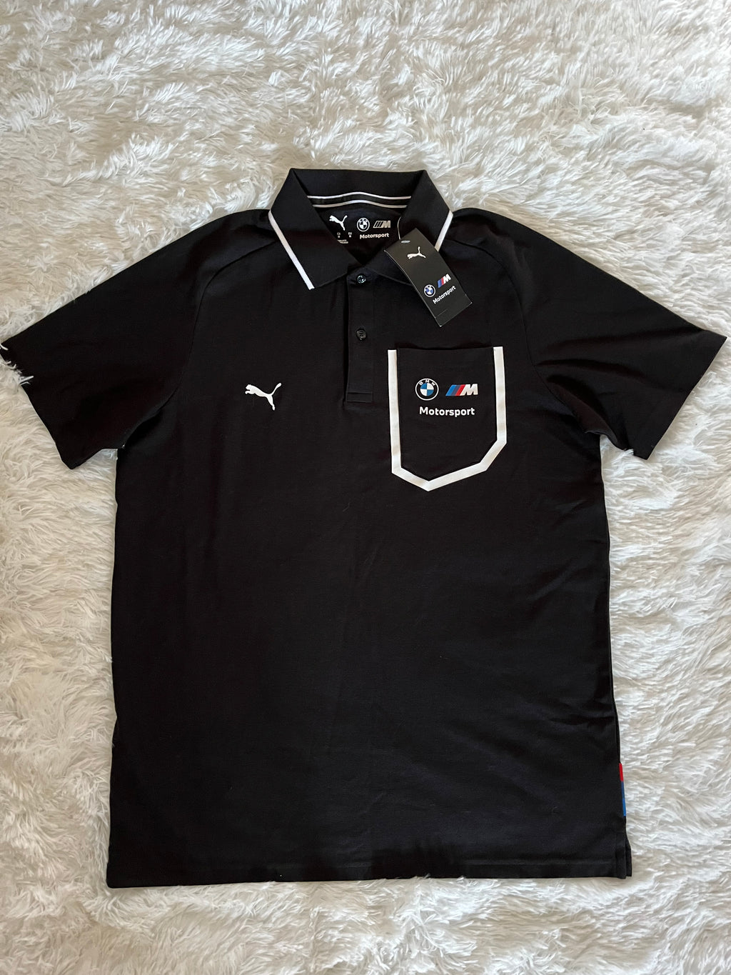Polera tipo piqué puma BMW motorsport