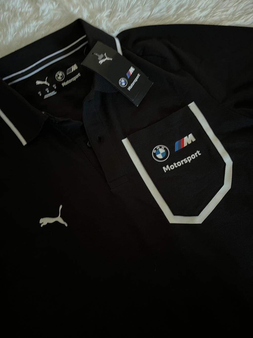 Polera tipo piqué puma BMW motorsport