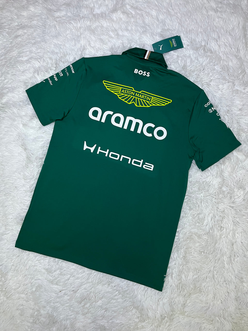 Polera tipo piqué Aston Martin