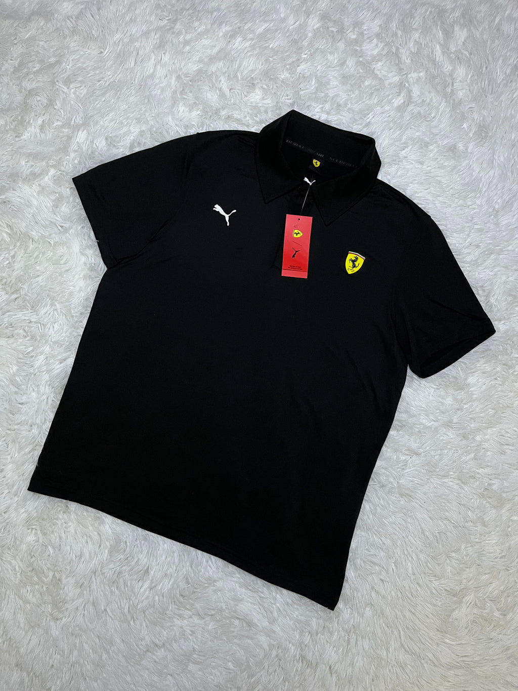 Polera tipo pique Scuderia Ferrari