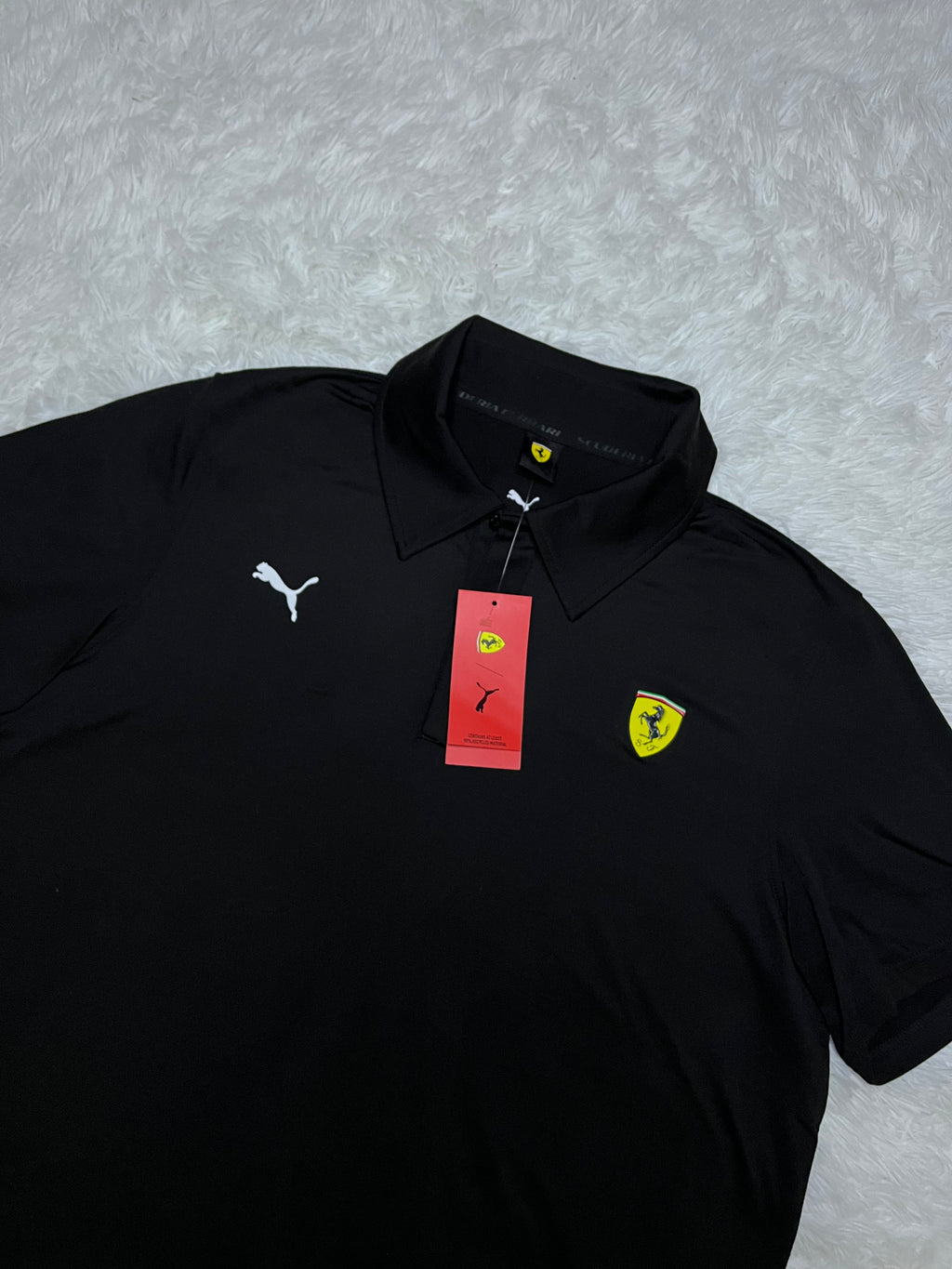 Polera tipo pique Scuderia Ferrari