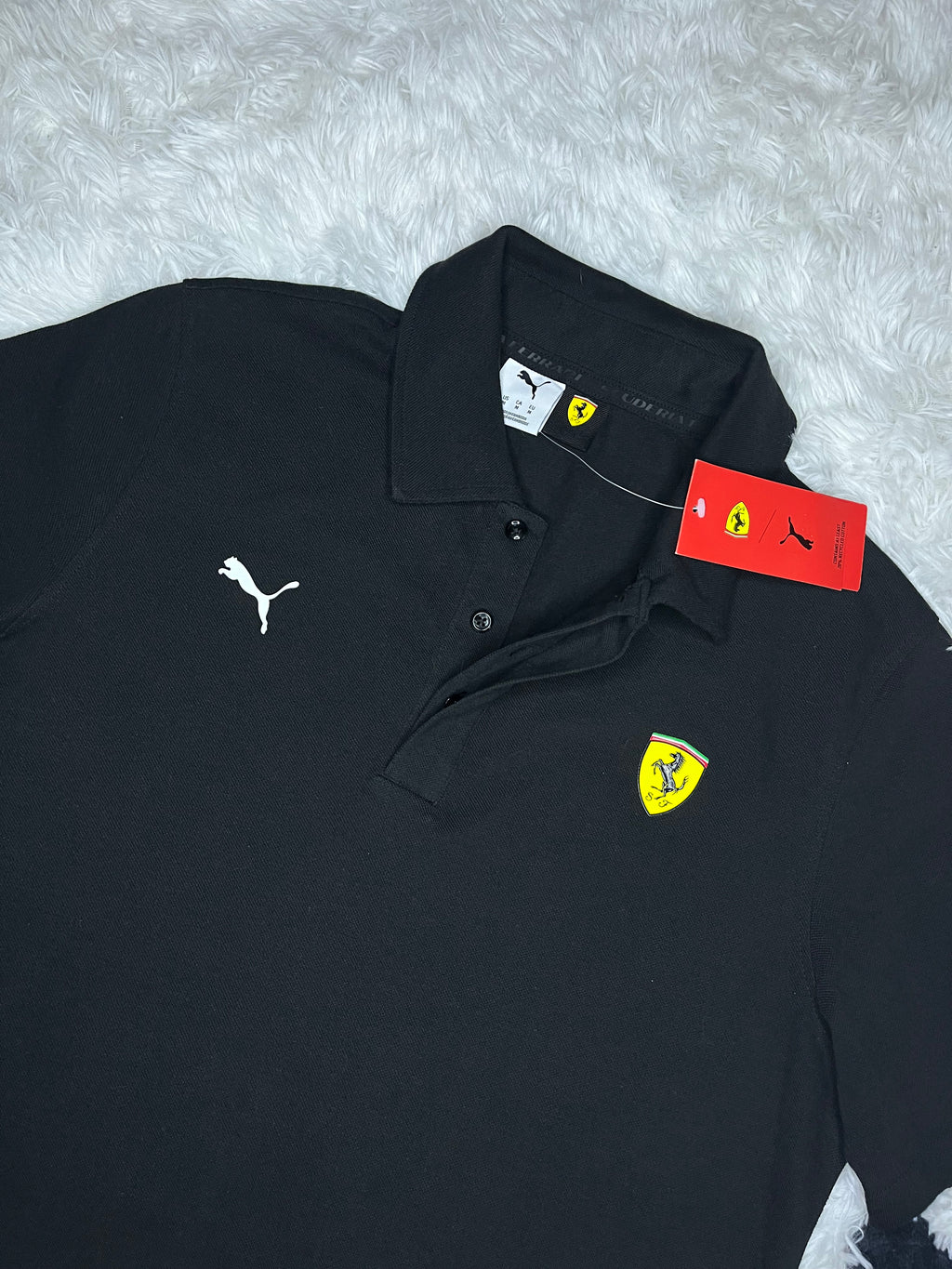 Polera tipo piqué puma Scuderia Ferrari