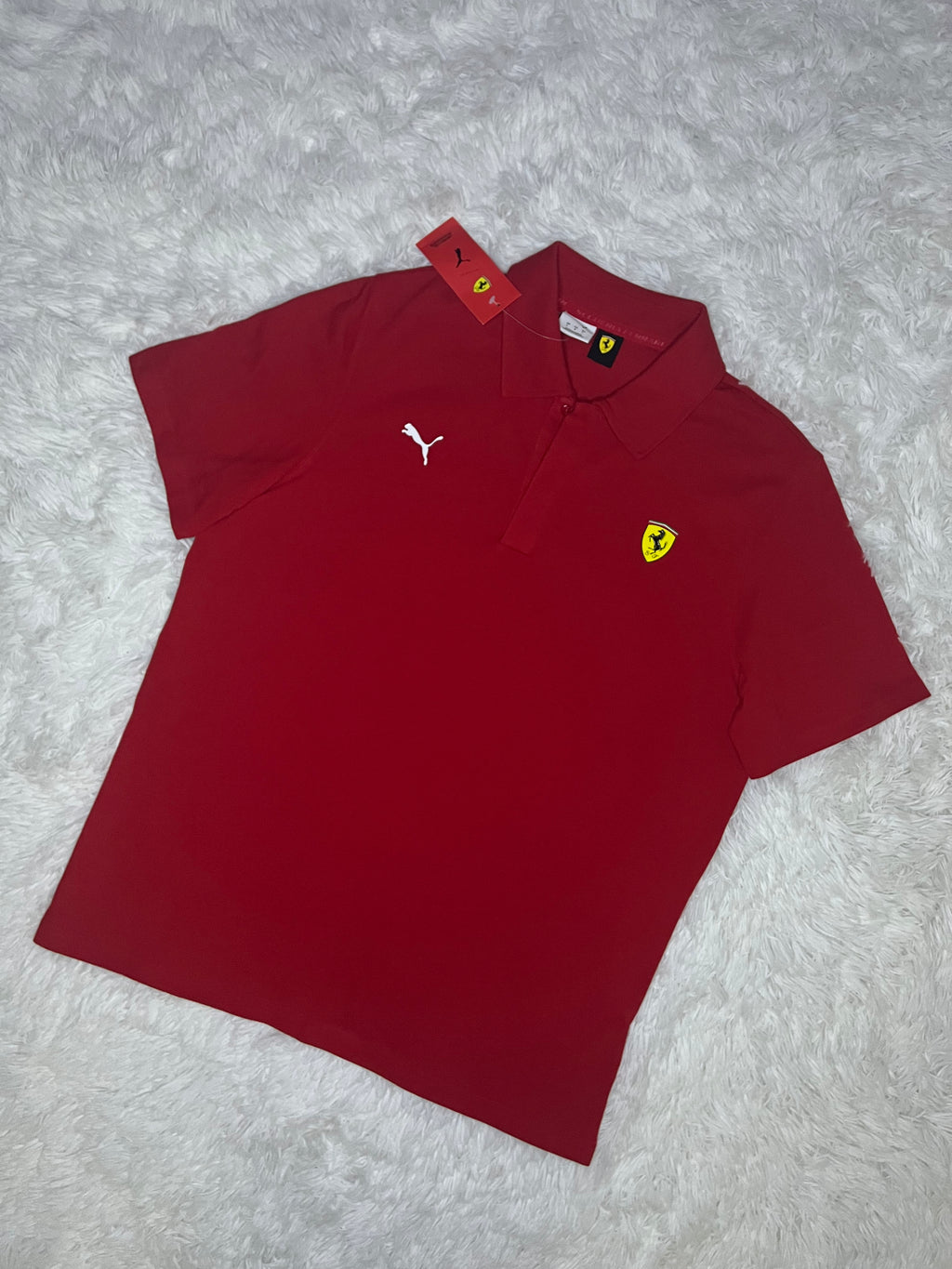 Polera tipo pique Scuderia Ferrari