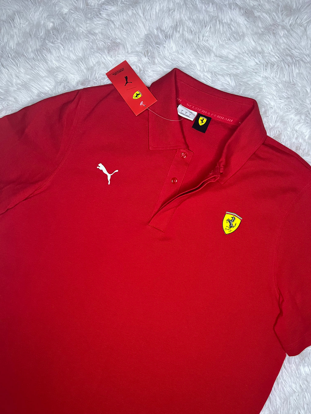 Polera tipo pique Scuderia Ferrari