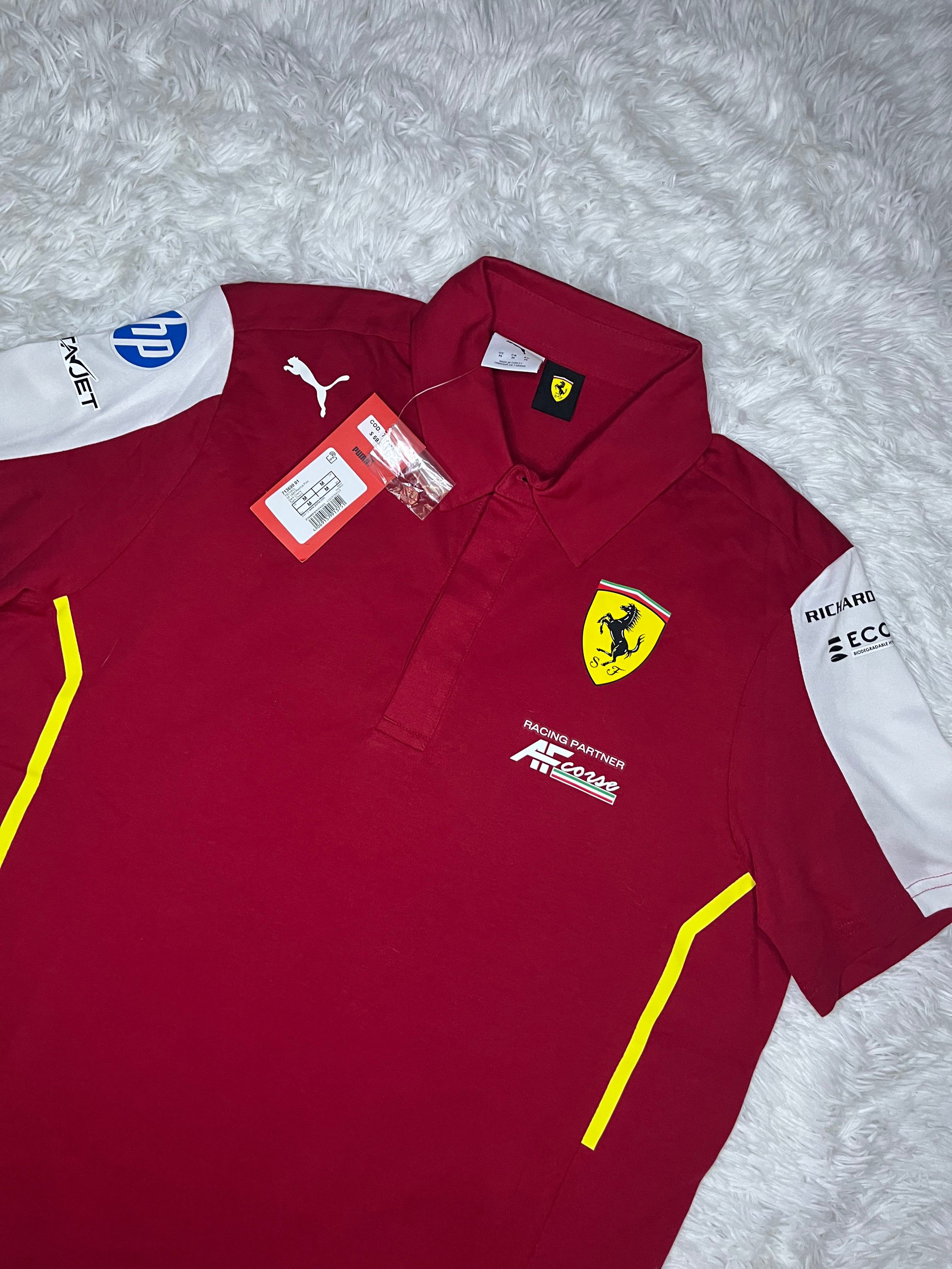 Polera tipo pique Scuderia Ferrari